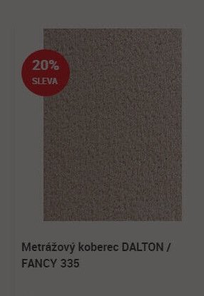 Metrážový koberec DALTON / FANCY 335