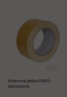 Kobercová páska KORUS - oboustranná