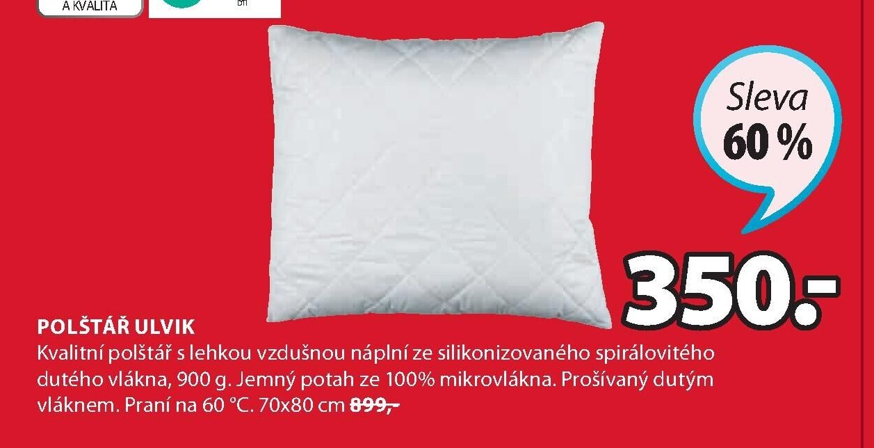 Polštář ULVIK 70x80 cm