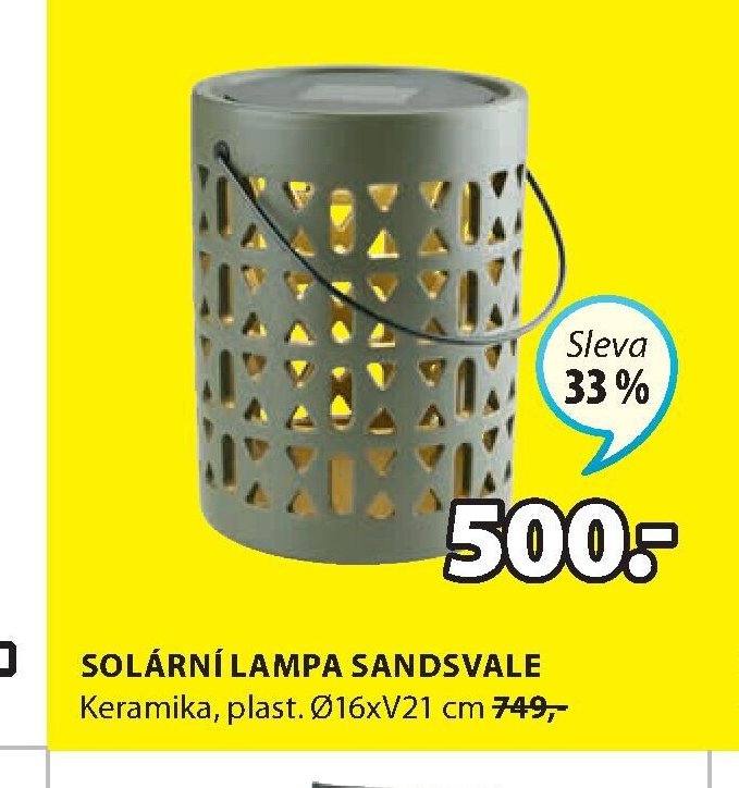 SOLÁRNÍ LAMPA SANDSVALE