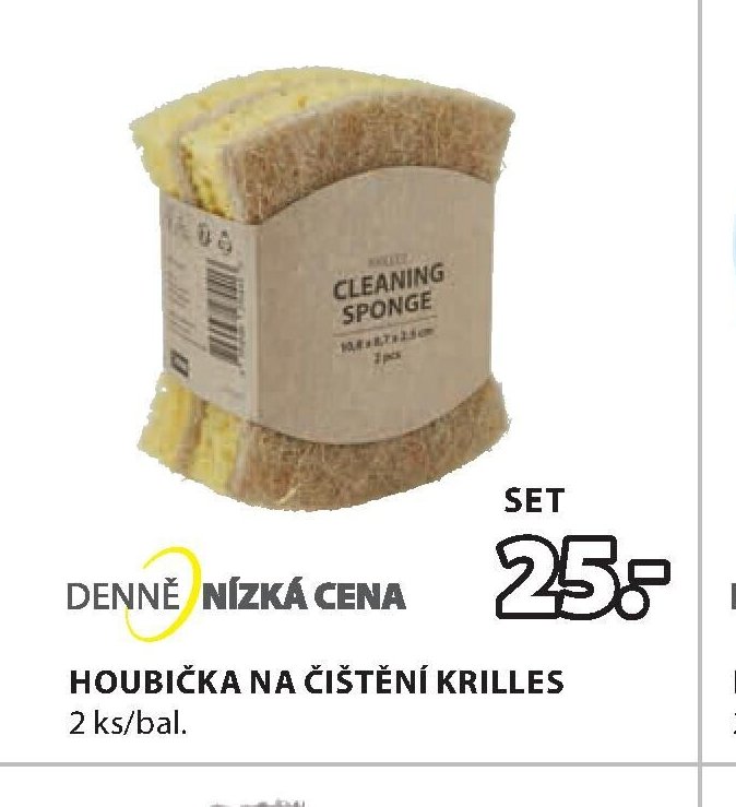 HOUBIČKA NA ČIŠTĚNÍ KRILLES 2 ks/bal.