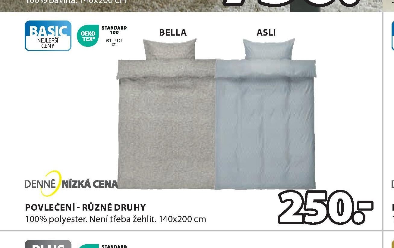 POVLEČENÍ - RŮZNÉ DRUHY 100% polyester. 140x200 cm