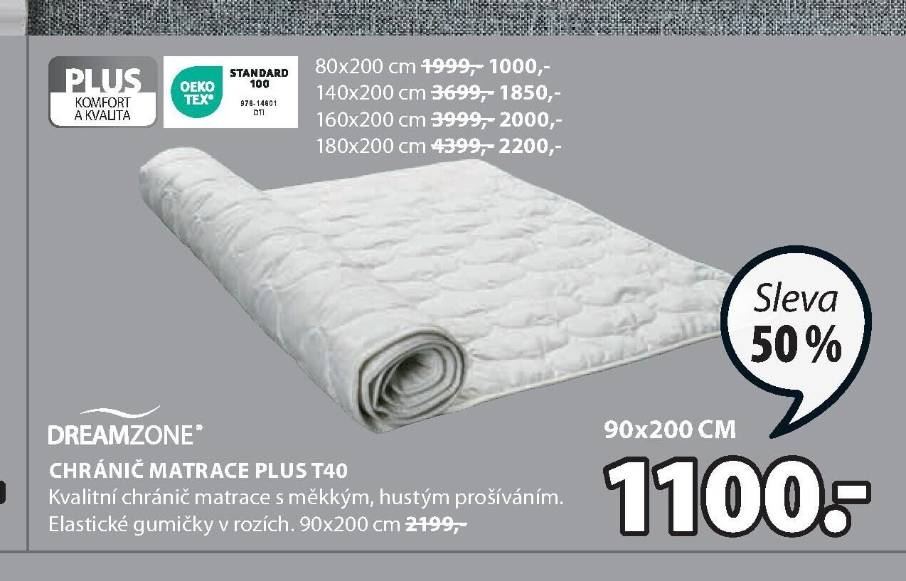 CHRÁNIČ MATRACE PLUS T40