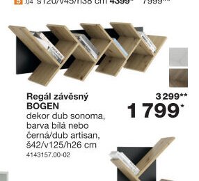 Regál závěsný BOGEN