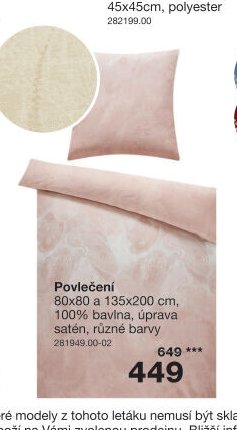 Povlečení 80x80 a 135x200 cm