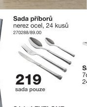 Sada příborů nerez ocel, 24 kusů