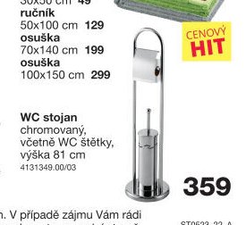 WC stojan chromovaný