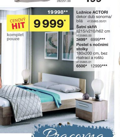 Ložnice ACTORI