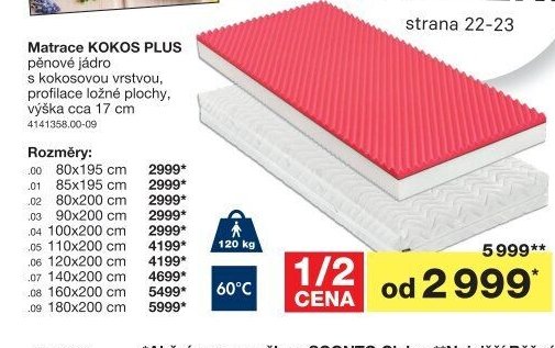 Matrace KOKOS PLUS