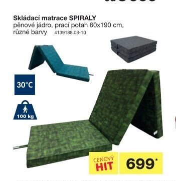Skládací matrace SPIRALY