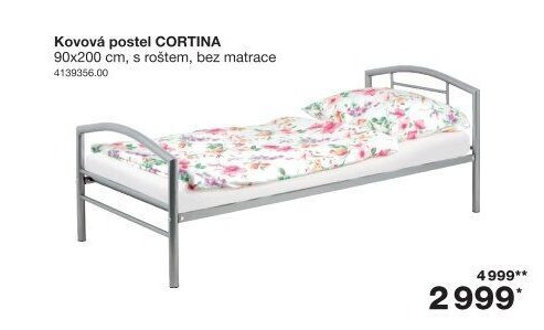 Kovová postel CORTINA