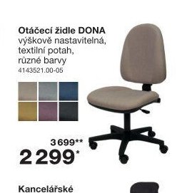Otáčecí židle DONA