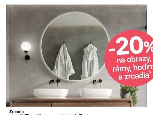 Zrcadlo s LED osvětlením