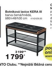 Botníková lavice KERA III