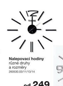 Nalepovací hodiny