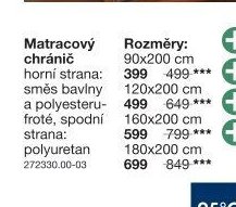 Matracový chránič 90x200 cm