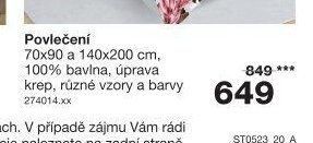 Povlečení 70x90 a 140x200 cm