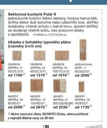 Sektorová kuchyně Polar II