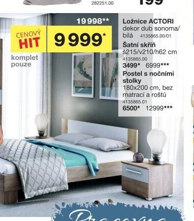 Ložnice ACTORI