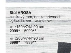 Stůl AROSA