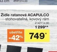 Židle ratanová ACAPULCO