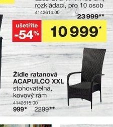 Židle ratanová ACAPULCO XXL