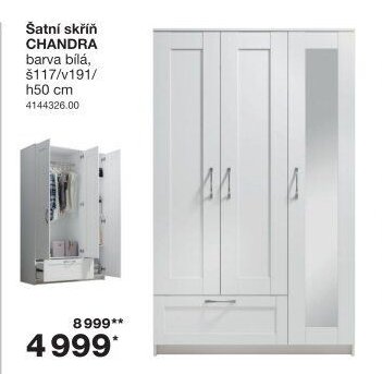 Šatní skříň CHANDRA