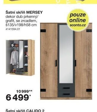 Šatní skříň MERSEY