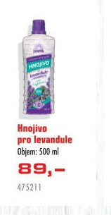 Hnojivo pro levandule