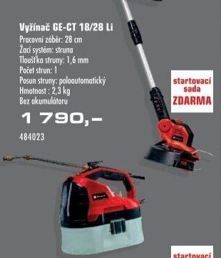 Vyžínač GE-CT 18/28 Li