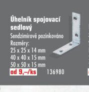 Úhelník spojovací sedlový