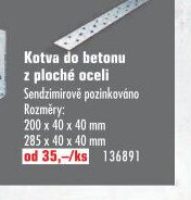 Kotva do betonu