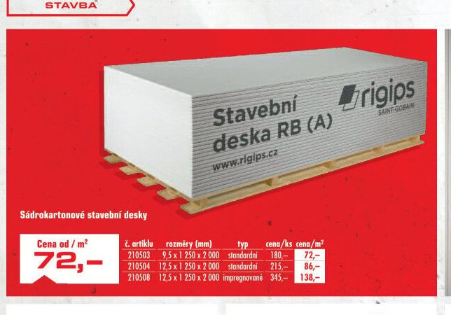 Sádrokartonové stavební desky