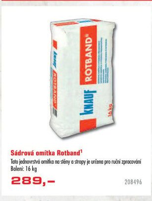 Sádrová omítka Rotband