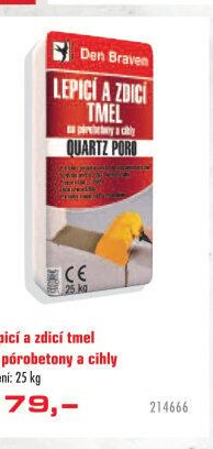 Lepicí a zdicí tmel na pórobetony a cihly QUARTZ PORO