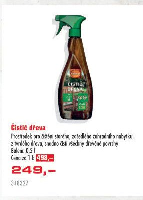 Čistič dřeva