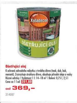 Ošetřující olej