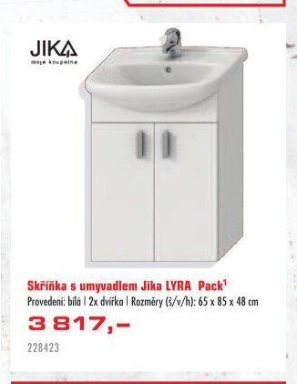Skříňka s umyvadlem Jika LYRA Pack