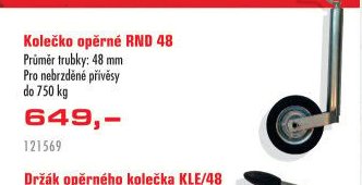 Kolečko opěrné RND 48
