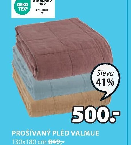 Prošívaný pléd VALMUE