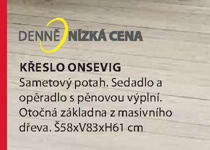 Křeslo ONSEVIG