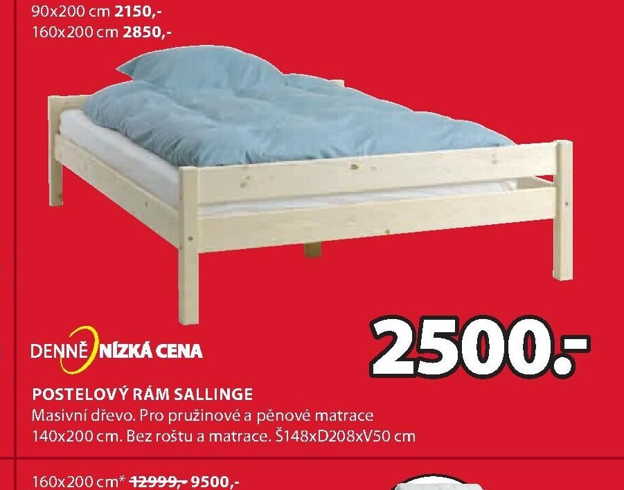 POSTELOVÝ RÁM SALLINGE