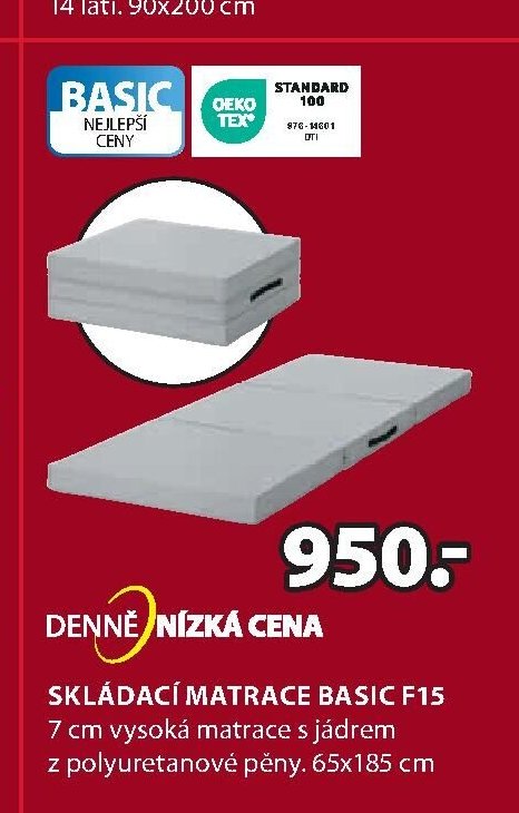 SKLÁDACÍ MATRACE BASIC F15