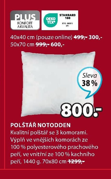 POLŠTÁŘ NOTODDEN 70x80 cm