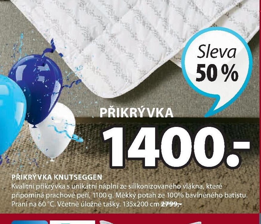 PŘIKRÝVKA KNUTSEGGEN 135x200 cm