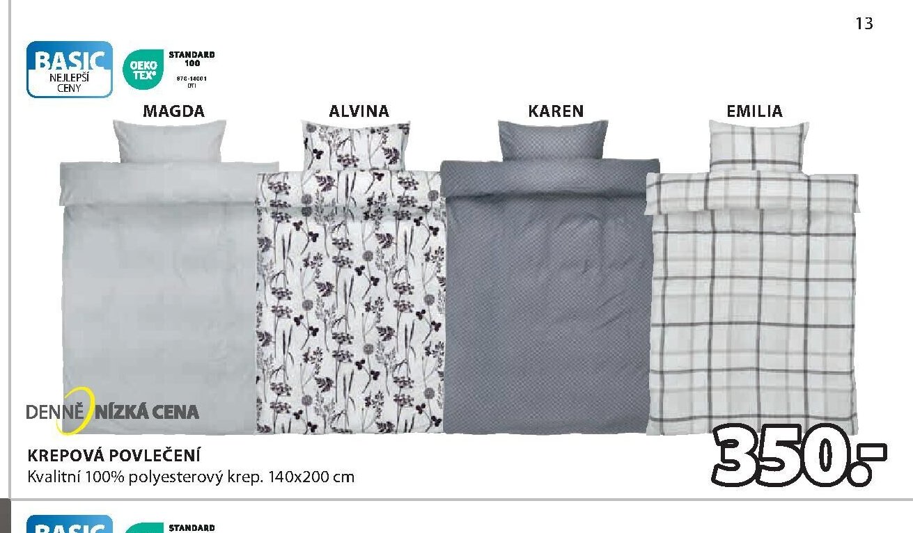 Krepové povlečení