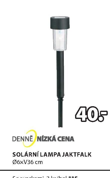 SOLÁRNÍ LAMPA JAKTFALK