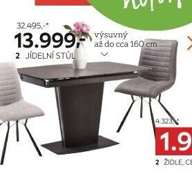 2 ŽIDLE, CENA ZA KS