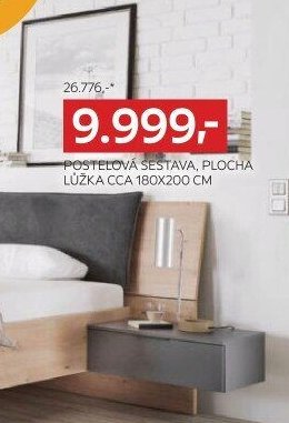 POSTELOVÁ SESTAVA, PLOCHA LŮŽKA CCA 180X200 CM