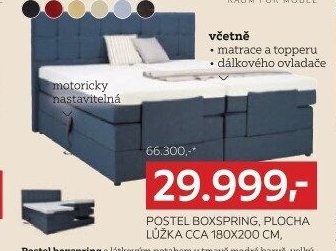 POSTEL BOXSPRING, PLOCHA LŮŽKA CCA 180X200 CM